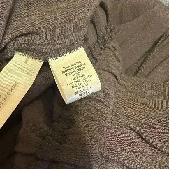 ANN TAYLOR LOFT ROMPER Long Sleeve 100% rayon women L black/dark gray romper - Picture 10 of 11